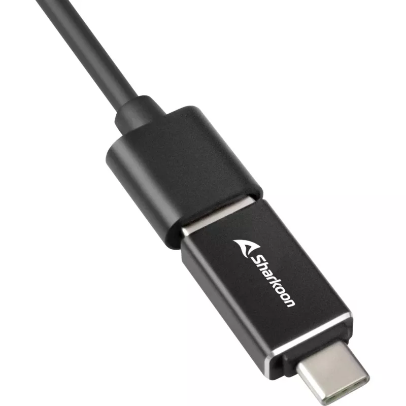 Sharkoon Interface Hub USB 3.2 Gen 1 (3.1 Gen 1) Type-C 5000 Mbit/s Black
