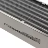 Radiator block Aqua-Computer 33706 — aluminium/copper/stainless steel, 320×140×73 mm, grey/silver