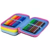 Triple decker pencil case with equipment CoolPack Jumper 3 IN THE GARDEN