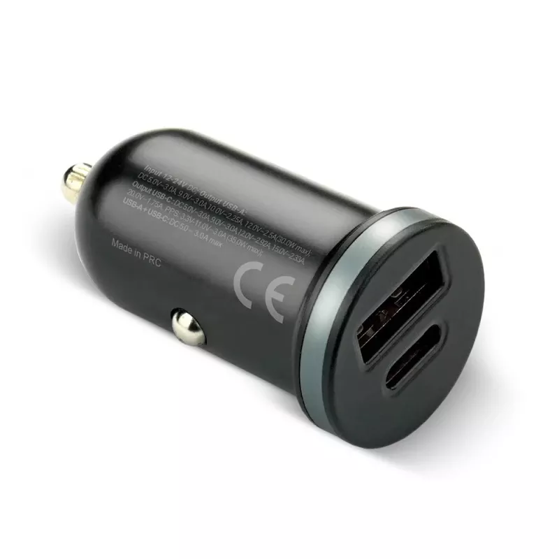 Car charger everActive CC-30Q QC3.0 35W — 1x USB-A, 1x USB-C, quick charge