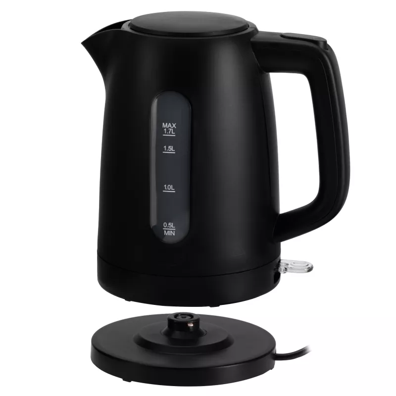 Electric kettle Adler AD 1379B — 1.7 L, 1850–2200 W, hinged lid, 360° base, black