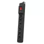 Power strip ARMAC M6 — 6 outlets, 1.5 m cable, black