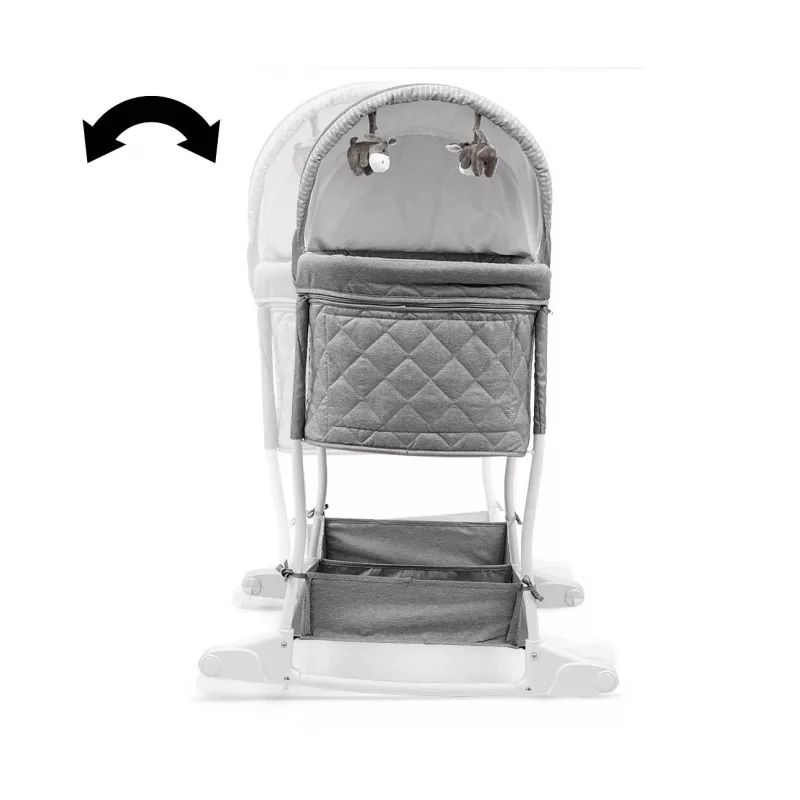 Cradle milly mally Dream On Stone 5431 with adjustable height and soft mattress