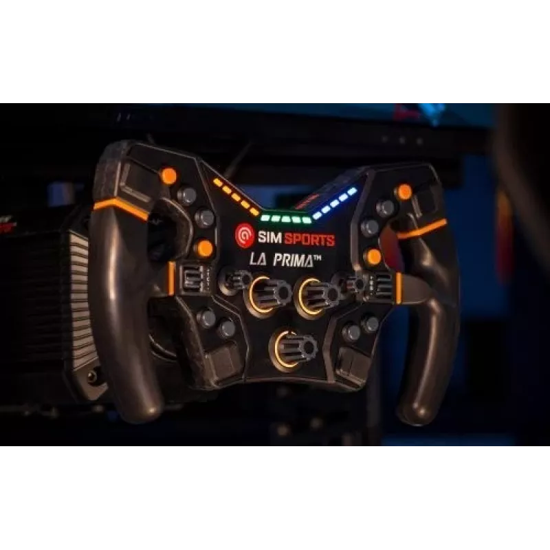 Steering wheel Asetek La Prima Black wired PC power cable