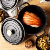 Cast iron stockpot Russell Hobbs 24 cm, black