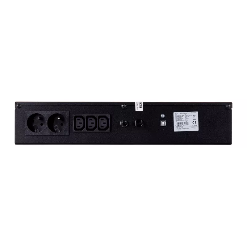 EVER ECO Pro 1000 AVR CDS 19 inch 2U Rackmount Line-Interactive UPS, 1000 VA / 650 W