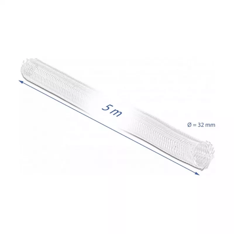 Braided Sleeving DeLOCK 20818 5m x 32mm White