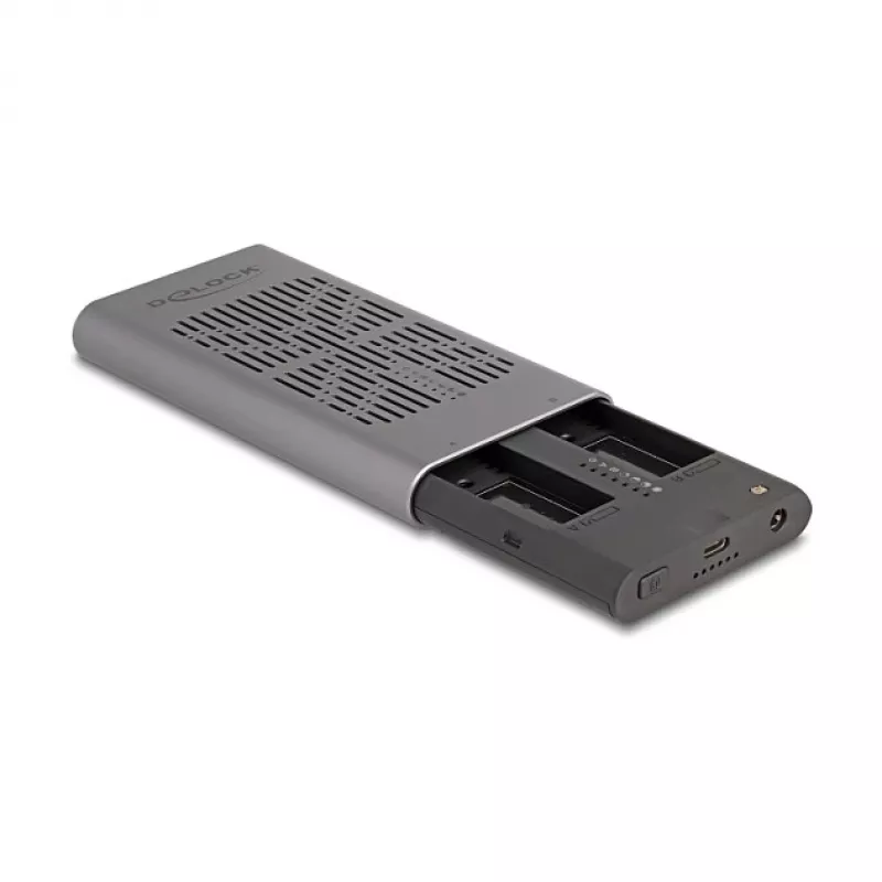 SSD enclosure DeLOCK 42027 Grey M.2 10 Gbit/s USB Type-C