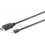 Mini DisplayPort to DisplayPort cable ShiverPeaks BS10-52025, 1 m, supports up to 3840×2160