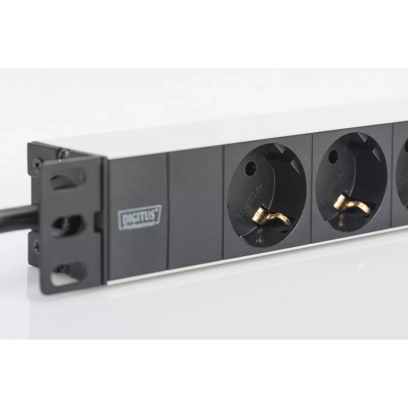 Aluminium Outlet Strip Digitus DN-95411 3 Safety Outlets 2m