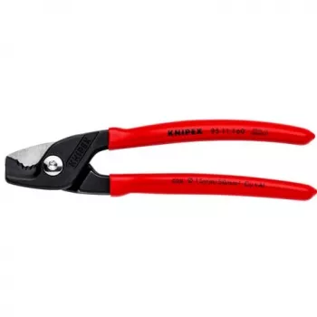 Cable shears Knipex 95 11 160 — 160 mm cutting capacity, ergonomic handles