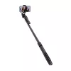Tripod selfie stick Crong CRGSGU1BLK aluminium Bluetooth with foldable legs and phone mount