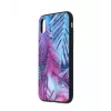 Protective cover glass with print Tellur for iPhone XS — tempered screen protector