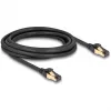 DeLOCK RJ45 Network Cable Cat.6A male to male S/FTP black 3 m