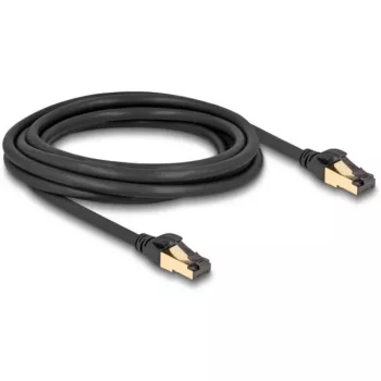 DeLOCK RJ45 Network Cable Cat.6A male to male S/FTP black 3 m