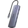 USB-C Multiport Adapter Unitek D1113A — HDMI, VGA, Card Reader, PD 100W