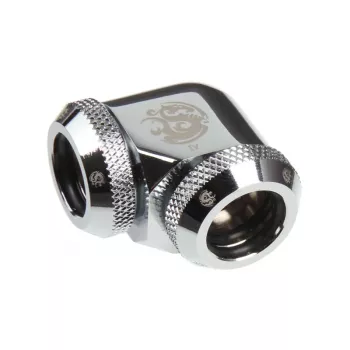BitsPower Multi-Link Adapter 90° for 2x 12mm AD — BP-E90DML, shiny silver