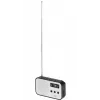 Portable digital radio Adler AD 1907 — AM/FM, digital tuner, alarm, USB-C, 600 mAh battery, LCD, 20 presets, telescopic antenna