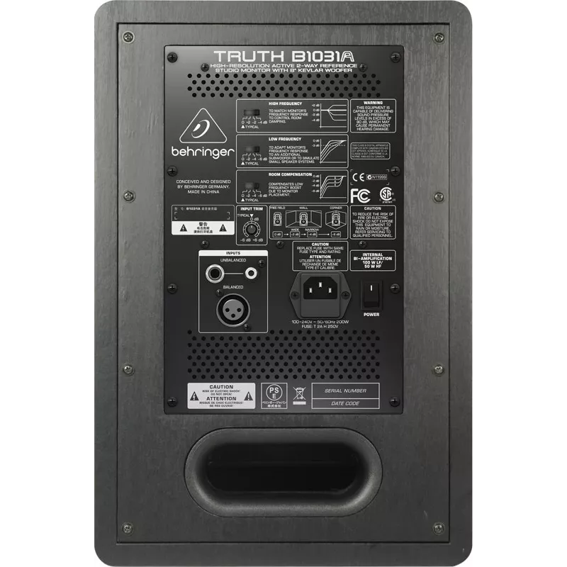Behringer Truth B1031A 2-way Silver, Yellow Wired 100 W