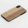 Smartphone case man and wood for iPhone X/XS — vintage olive black