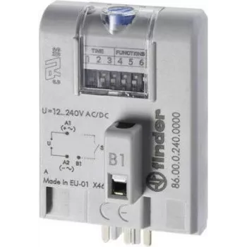 Finder Industrie-Zeitmodul, Serie 86.00 86.00.0.240 12 - 240 V DC/AC (86.00.0.240)