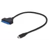 Gembird AUS3-03 USB-C to SATA 2.5 inch Drive Adapter, 0.2 m, Black
