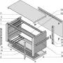 SCHROFF KomplettEnclosure, Unshielded - PROPAC PRO Enclosure.3HE 28TE 266T (24576001)