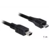 USB Cable DeLOCK 83177 1m Micro-USB B Mini-USB B Black