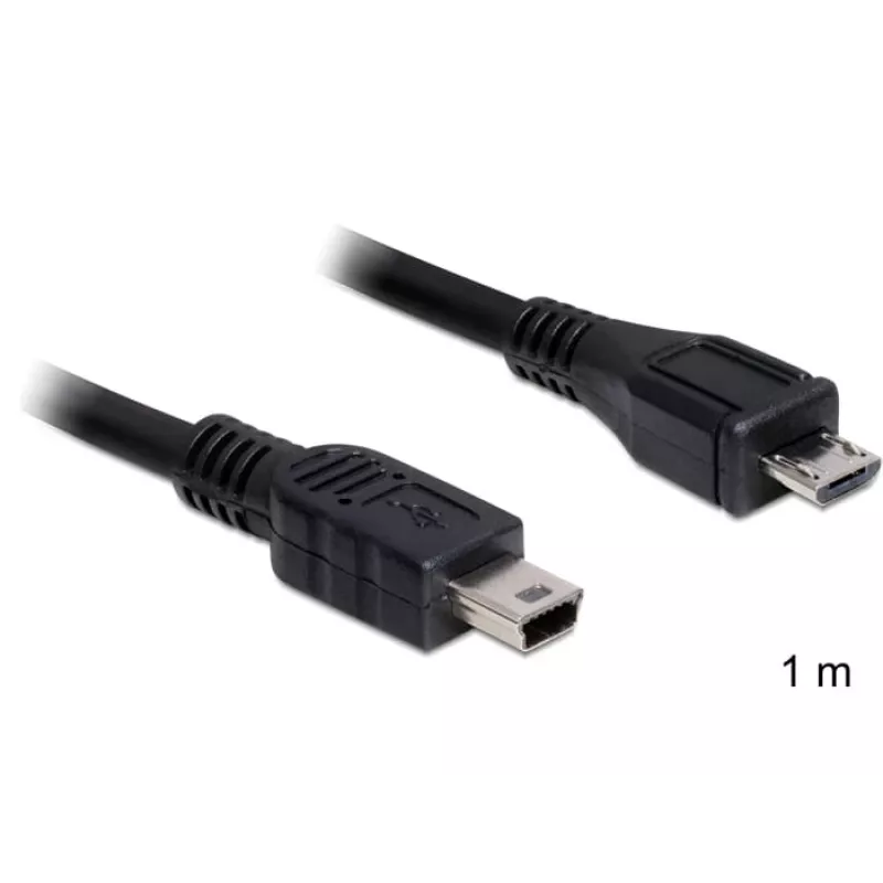 USB Cable DeLOCK 83177 1m Micro-USB B Mini-USB B Black