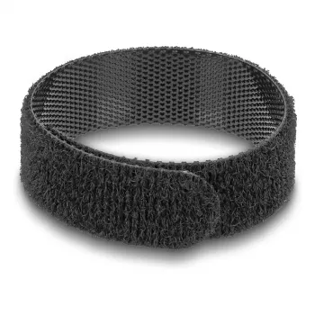DeLOCK Hook-and-Loop tape for Ring Scanner Black 9mm x 160mm