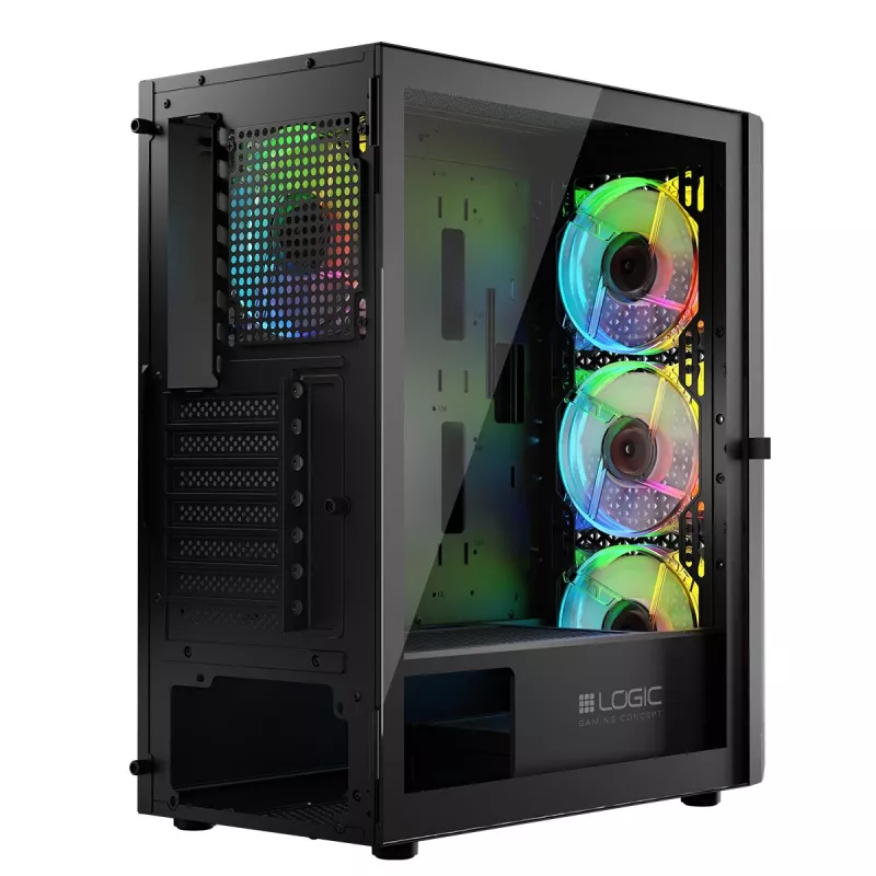 Logic ARAMIS ARGB MINIDI USB 3.0 Case Black