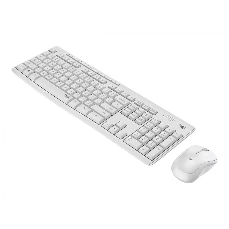 Logitech MK295 Silent - Keyboard-and-Mouse-Set - Wireless - 2.4 GHz - Italian - Off White