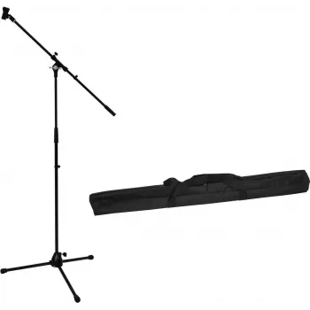 Microphone stand set Omnitronic PRO with boom arm and carrying bag