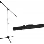 Microphone stand set Omnitronic PRO with boom arm and carrying bag