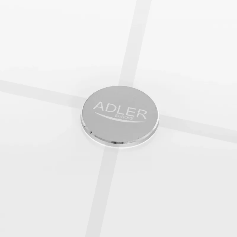 Bathroom scale Adler AD 8187 — max weight 180 kg, accuracy 100 g, BMI measurement, white