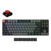 Mechanical keyboard Keychron K1X-B1, 80% (87 keys), USB + Bluetooth, QWERTY English, Grey, RGB backlight