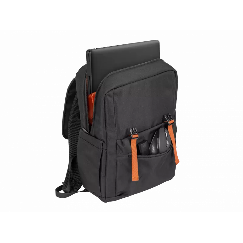 NATEC Niala Ginger Orange 39.6 cm (15.6) Backpack Black