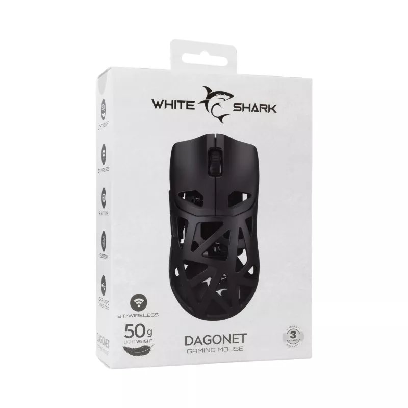 White Shark WGM-5019 Dagonet Wireless 24000 dpi Black