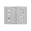 Wall-mount 19 inch rack LANBERG 8U, depth 497×400/240 mm, gray
