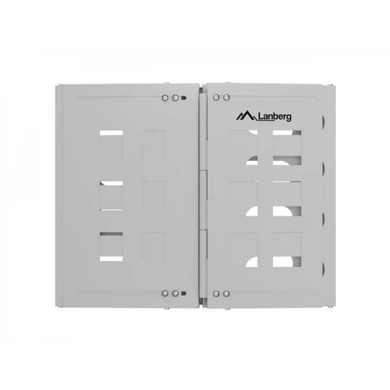 Wall-mount 19 inch rack LANBERG 8U, depth 497×400/240 mm, gray
