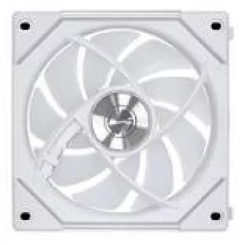 Computer case fan Lian Li Uni Fan 12RSLIN3W 120 mm White, 12 V, 0.2–2100 RPM, 2.66 mmH2O, FDB