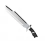 Survival knife cinema classic CC-PDT — stainless steel blade 375 mm, total length 525 mm, stainless steel handle, black plastic sheath, 1 kg