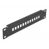 Fiber Optic Patch Panel DeLOCK 10 inch 12 Port SC Simplex LC Duplex 1U black