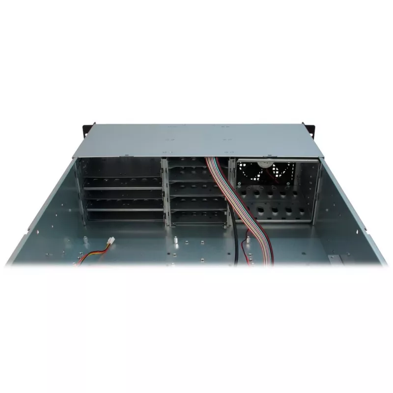 Inter-Tech 3U-30248 Rack Black, Stainless steel