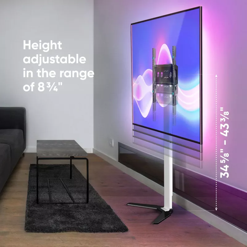 TV mount/stand ONKRON TS1140-W for 66–165.1 cm (26 inch–65 inch) screens, 35 kg, VESA 100x100–400x400, height 880–1100 mm, white