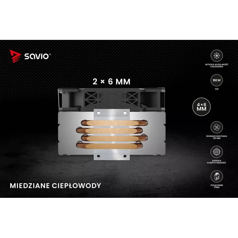 SAVIO VORTEX X2 CPU Cooler