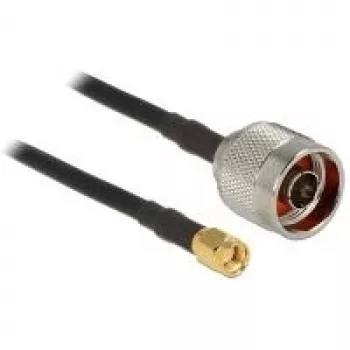 Coaxial Cable CFD200 DeLOCK 88939 1.5m RP-SMA Black