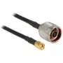 Coaxial Cable CFD200 DeLOCK 88939 1.5m RP-SMA Black