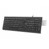 Wired full-size keyboard NATEC MORAY Home/Office USB QWERTY US International Black, 104 keys, numeric keypad