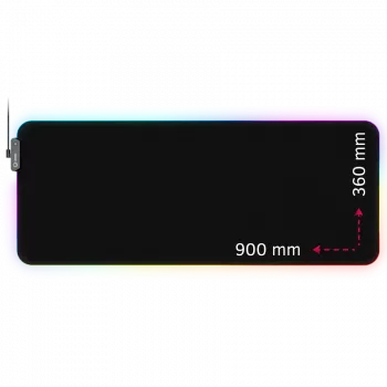 Lorgar Steller 919, Gaming mouse pad, High-speed surface, anti-slip rubber base, RGB backlight, USB connection, Lorgar WP Gameware support, size: 900mm x 360mm x 3mm, weight 0.635k